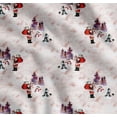 thumbnail image 1 of Soimoi Cotton Cambric Fabric Snowman,Santa & Tree Christmas Print Fabric by the Yard 56 Inch Wide, 1 of 7