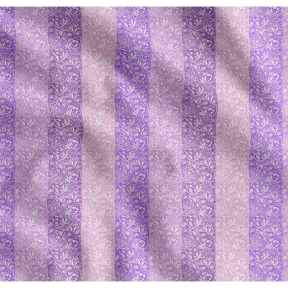 Soimoi Cotton Cambric Fabric Stripe,Floral & Paisley Fabric Prints By Yard 42 Inch Wide