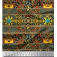 thumbnail image 1 of Soimoi Cotton Cambric Fabric Stripe & Mosaic Kaleidoscope Print Fabric by The Yard 56 Inch Wide, 1 of 1