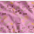 thumbnail image 1 of Soimoi Cotton Cambric Fabric Tea Cup,Star Anise & Lemon Slice Vegetable Print Fabric by Yard 56 Inch Wide, 1 of 7
