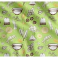 thumbnail image 1 of Soimoi Cotton Cambric Fabric Tea Cup,Star Anise & Lemon Slice Vegetable Printed Fabric 1 Yard 42 Inch Wide, 1 of 7
