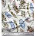 thumbnail image 1 of Soimoi Cotton Cambric Fabric feather African Print Sewing Fabric Yard 42 Inch Wide, 1 of 1