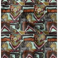 thumbnail image 1 of Soimoi Cotton Cambric Green Fabric By the Yard - 42 Inch Wide - African Tribal Material - Artistic and Modern Patterns for Various Uses Printed Fabric, 1 of 6