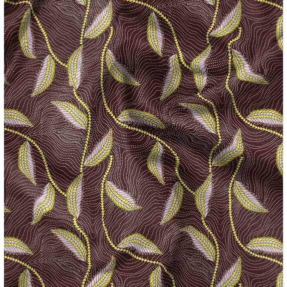 Soimoi Cotton Cambric Red Fabric By the Yard - 42 Inch Wide - African Tribal Material - Artistic and Modern Patterns for Various Uses Printed Fabric