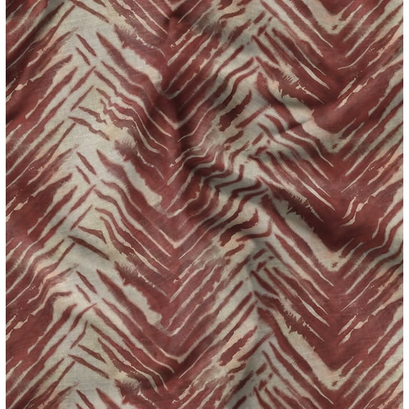 Soimoi Cotton Cambric Red Fabric By the Yard - 42 Inch Wide -Tie & Dye Fabric - Colorful and Bohemian Prints for Fashion and Crafts Printed Fabric