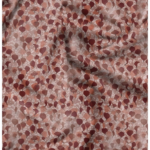 Soimoi Cotton Cambric Red Fabric By the Yard - 42 Inch Wide -Abstracts Art Fabric - Contemporary and Unique Patterns for Creative Projects Printed Fabric