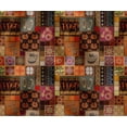 thumbnail image 1 of Soimoi Cotton Canvas | 56" Wide, Sold by 2 Yard | Patchwork Pattern - Brown | Durable Medium Weight Fabric for Bags, Curtains, Crafts & Dcor, 1 of 7