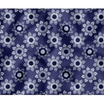 Soimoi Cotton Canvas Fabric By The Yard | Printed Block Pattern in Blue | 56 Inch Wide | Medium Weight, Durable Material for Upholstery, Bags, Curtains & Crafts