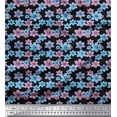 thumbnail image 1 of Soimoi Cotton Duck Fabric Artistic Floral Printed Craft Fabric by the Yard 42 Inch Wide, 1 of 3