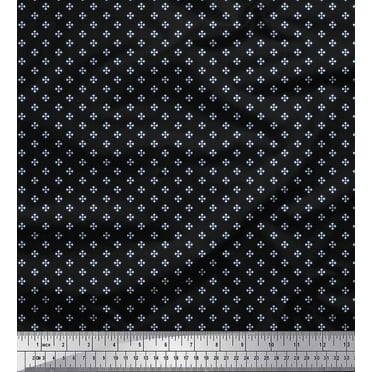 Soimoi Cotton Duck Fabric Artistic Floral Shirting Print Fabric by The Yard 42 Inch Wide