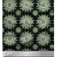thumbnail image 1 of Soimoi Cotton Duck Fabric Artistic Flower Mandala Print Fabric by Yard 42 Inch Wide, 1 of 3