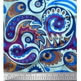 thumbnail image 1 of Soimoi Cotton Duck Fabric Artistic Paisley Decor Fabric Printed Yard 42 Inch Wide, 1 of 1