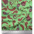 thumbnail image 1 of Soimoi Cotton Duck Fabric Artistic Paisley Decor Fabric Printed Yard 42 Inch Wide, 1 of 1