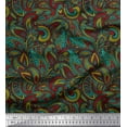 thumbnail image 1 of Soimoi Cotton Duck Fabric Artistic Paisley Print Sewing Fabric Yard 42 Inch Wide, 1 of 1