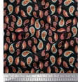 thumbnail image 1 of Soimoi Cotton Duck Fabric Artistic Paisley Printed Fabric 1 Yard 42 Inch Wide, 1 of 1