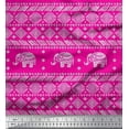 thumbnail image 1 of Soimoi Cotton Duck Fabric Aztec & Tribal Elephant Animal Fabric Prints By Yard 56 Inch Wide, 1 of 1