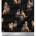 thumbnail image 1 of Soimoi Cotton Duck Fabric Beagle,Cane Corso & English Cocker Spaniel Dog Print Fabric by The Yard 42 Inch Wide, 1 of 1