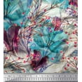 thumbnail image 1 of Soimoi Cotton Duck Fabric Berries & Lily Flower Print Fabric by Yard 42 Inch Wide, 1 of 1