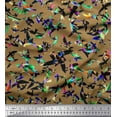 thumbnail image 1 of Soimoi Cotton Duck Fabric Bird & Texture Decor Fabric Printed Yard 42 Inch Wide, 1 of 1