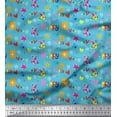 thumbnail image 1 of Soimoi Cotton Duck Fabric Birthday Theme Party Printed Fabric 1 Yard 42 Inch Wide, 1 of 3
