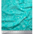thumbnail image 1 of Soimoi Cotton Duck Fabric Block Paisley Printed Fabric 1 Yard 42 Inch Wide, 1 of 1