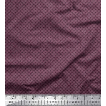 Soimoi Cotton Duck Fabric Blue Small Motif Shirting Print Fabric by The Yard 42 Inch Wide