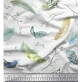 thumbnail image 1 of Soimoi Cotton Duck Fabric Branches & Artistic Feather Print Fabric by the Yard 42 Inch Wide, 1 of 1