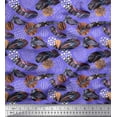 thumbnail image 1 of Soimoi Cotton Duck Fabric Brush Stroke & Feather African Decor Fabric Printed Yard 42 Inch Wide, 1 of 1