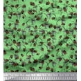 thumbnail image 1 of Soimoi Cotton Duck Fabric Brush Stroke & Insect Printed Fabric 1 Yard 42 Inch Wide, 1 of 1