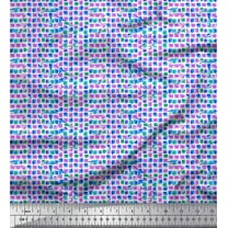 Soimoi Cotton Duck Fabric Brush Stroke Watercolor Print Fabric by The Yard 42 Inch Wide