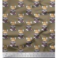 thumbnail image 1 of Soimoi Cotton Duck Fabric Cap,Muffler & French Bull Dog Print Fabric by The Yard 42 Inch Wide, 1 of 1