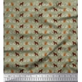 thumbnail image 1 of Soimoi Cotton Duck Fabric Cat & Poodle Dog Print Fabric by Yard 42 Inch Wide, 1 of 1