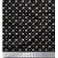 thumbnail image 1 of Soimoi Cotton Duck Fabric Check & Geometric Printed Fabric 1 Yard 42 Inch Wide, 1 of 3