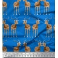 thumbnail image 1 of Soimoi Cotton Duck Fabric Deer Animal Fabric Prints by Yard 42 Inch Wide, 1 of 3