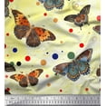 thumbnail image 1 of Soimoi Cotton Duck Fabric Dot & Butterfly Fabric Prints By Yard 42 Inch Wide, 1 of 3