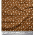 thumbnail image 1 of Soimoi Cotton Duck Fabric Dot,Cricket Player & Bat Sports Printed Fabric 1 Yard 42 Inch Wide, 1 of 1