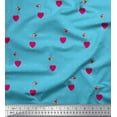 thumbnail image 1 of Soimoi Cotton Duck Fabric Dot,Heart & Bird Clip Art Fabric Prints by Yard 42 Inch Wide, 1 of 1
