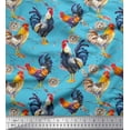 thumbnail image 1 of Soimoi Cotton Duck Fabric Eggs,Nest & Hen Bird Print Fabric by Yard 42 Inch Wide, 1 of 1
