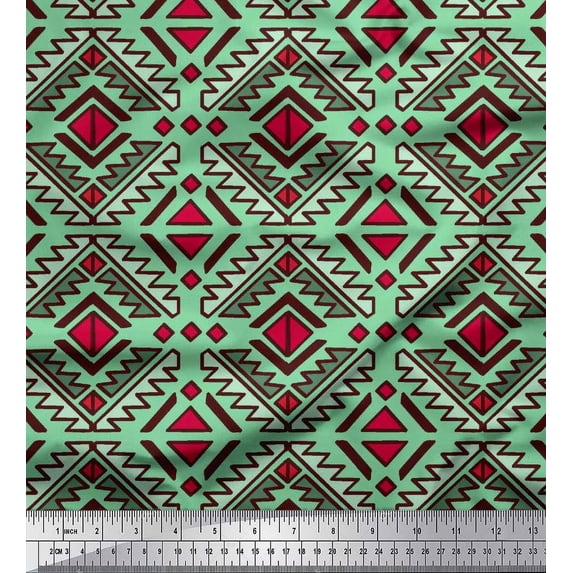 Soimoi Cotton Duck Fabric Ethnic Southwestern Fabric Prints By Yard 42 Inch Wide