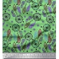 thumbnail image 1 of Soimoi Cotton Duck Fabric Eye,Dot & Peacock Feather Print Fabric by The Yard 42 Inch Wide, 1 of 1
