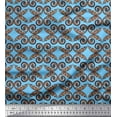 thumbnail image 1 of Soimoi Cotton Duck Fabric Filigree Damask Print Fabric by the Yard 42 Inch Wide, 1 of 3