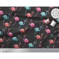 thumbnail image 1 of Soimoi Cotton Duck Fabric Flamingo Bird Printed Craft Fabric by The Yard 42 Inch Wide, 1 of 3