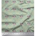 thumbnail image 1 of Soimoi Cotton Duck Fabric Floral,Bow & Chihuahua Dog Fabric Prints by Yard 42 Inch Wide, 1 of 1
