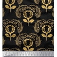 thumbnail image 1 of Soimoi Cotton Duck Fabric Floral & Filigree Damask Fabric Prints By Yard 42 Inch Wide, 1 of 1