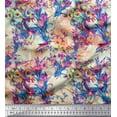 thumbnail image 1 of Soimoi Cotton Duck Fabric Floral & Humming Bird Print Fabric by The Yard 42 Inch Wide, 1 of 1