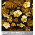 thumbnail image 1 of Soimoi Cotton Duck Fabric Floral & Leaves Tropical Decor Fabric Printed Yard 42 Inch Wide, 1 of 1