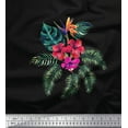 thumbnail image 1 of Soimoi Cotton Duck Fabric Floral & Leaves Tropical Decor Fabric Printed Yard 42 Inch Wide, 1 of 1