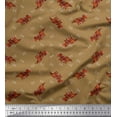 thumbnail image 1 of Soimoi Cotton Duck Fabric Footprint & Dinosaur Animal Print Fabric by the Yard 42 Inch Wide, 1 of 1