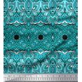 thumbnail image 1 of Soimoi Cotton Duck Fabric Geometric & Paisley Decorative Print Fabric by The Yard 42 Inch Wide, 1 of 1