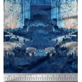 thumbnail image 1 of Soimoi Cotton Duck Fabric House & Tree Scene Print Fabric by Yard 42 Inch Wide, 1 of 1
